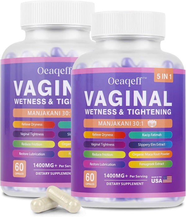 VAGINAL WETNESS & TIGHTENING 1400MG+ Per Serving 60 CAPSULES
